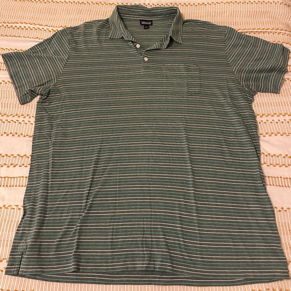 Patagonia Polo Striped Men’s XL Shirt